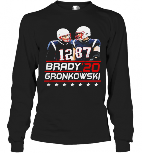 Brady Gronk 2020 Tampa Bay Football T-Shirt Long Sleeved T-shirt 