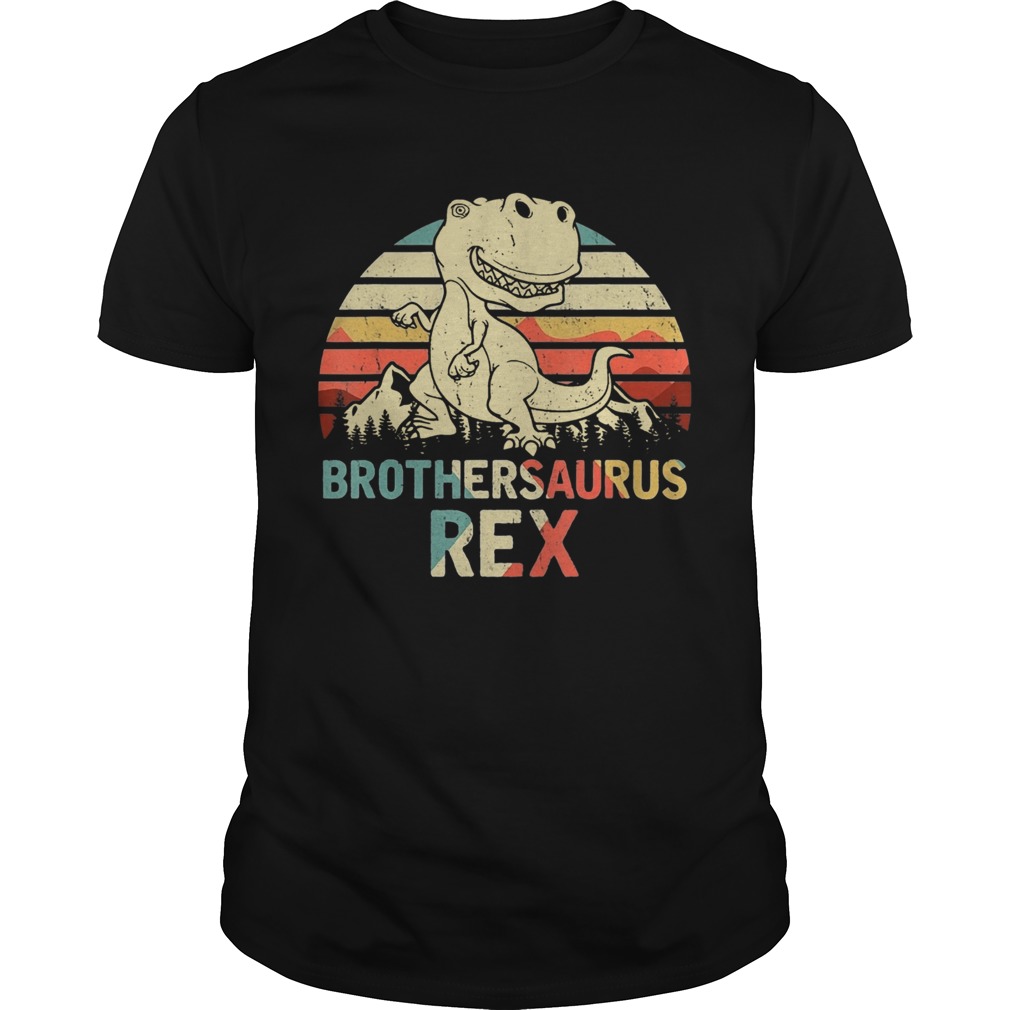 Brothersaurus Rex Dinosaur Fathers Day shirt
