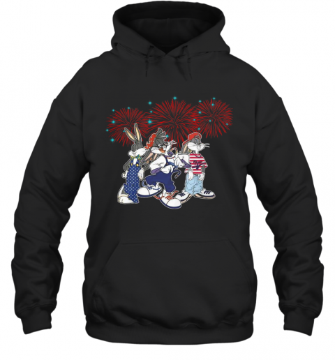 Bugs Bunny Happy The 4Th Of July America T-Shirt Unisex Hoodie