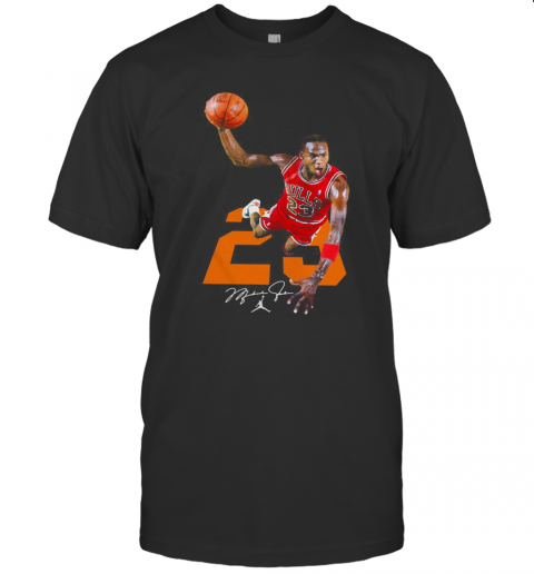 Bulls 23 Michael Jordan Signature T-Shirt Classic Men's T-shirt