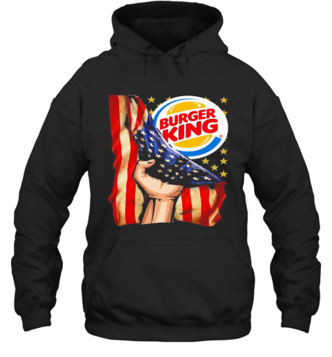 Burger King American Flag Independence Day T-Shirt Unisex Hoodie