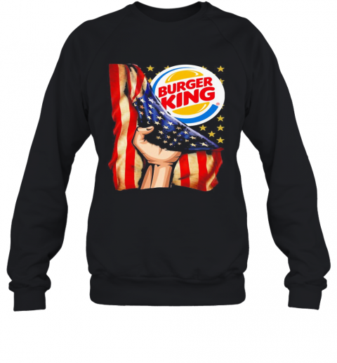 Burger King American Flag Independence Day T-Shirt Unisex Sweatshirt