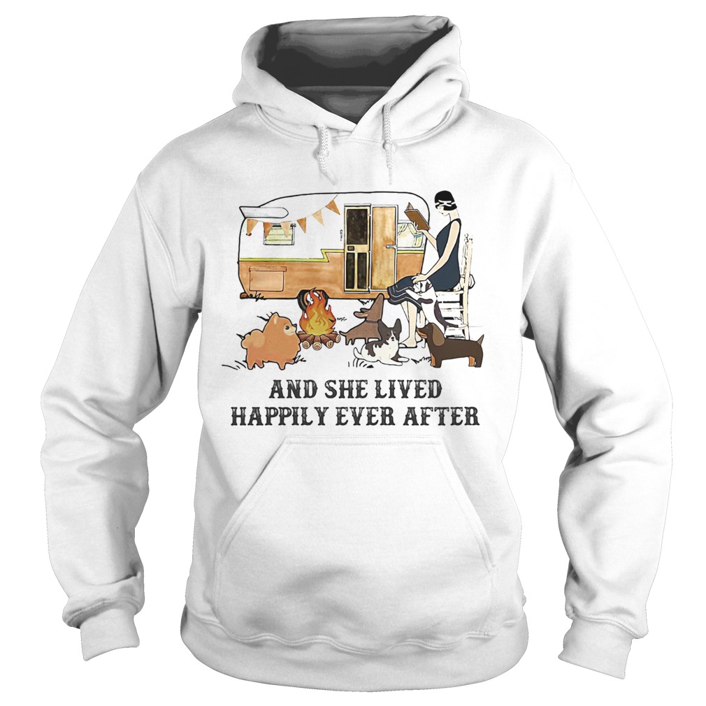 Camping fire and she lived happily ever after Hoodie