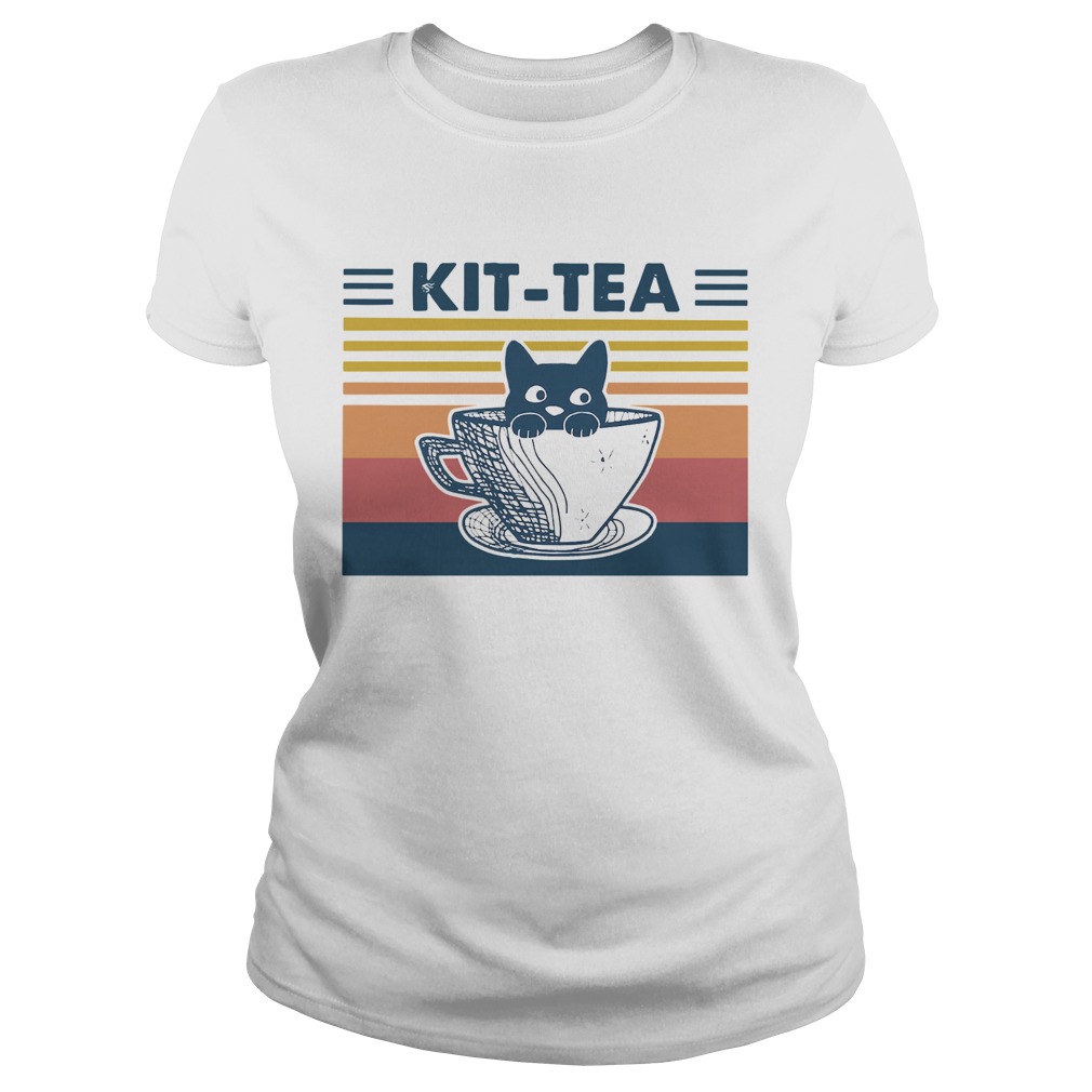 Cat Kit Tea Vintage Classic Ladies