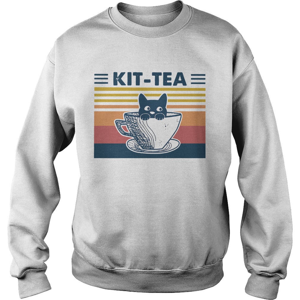 Cat Kit Tea Vintage Sweatshirt