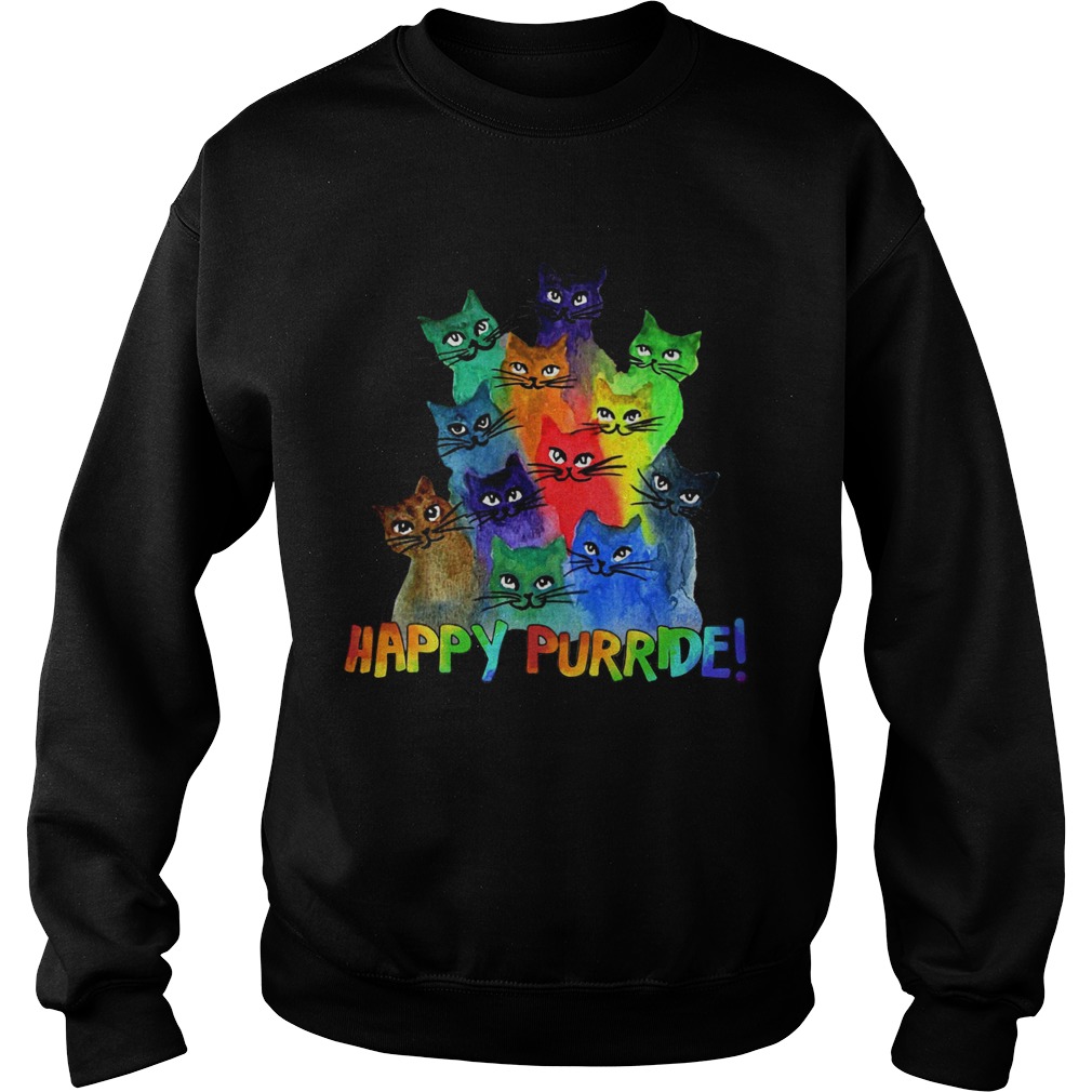 Cats Happy Purride Sweatshirt