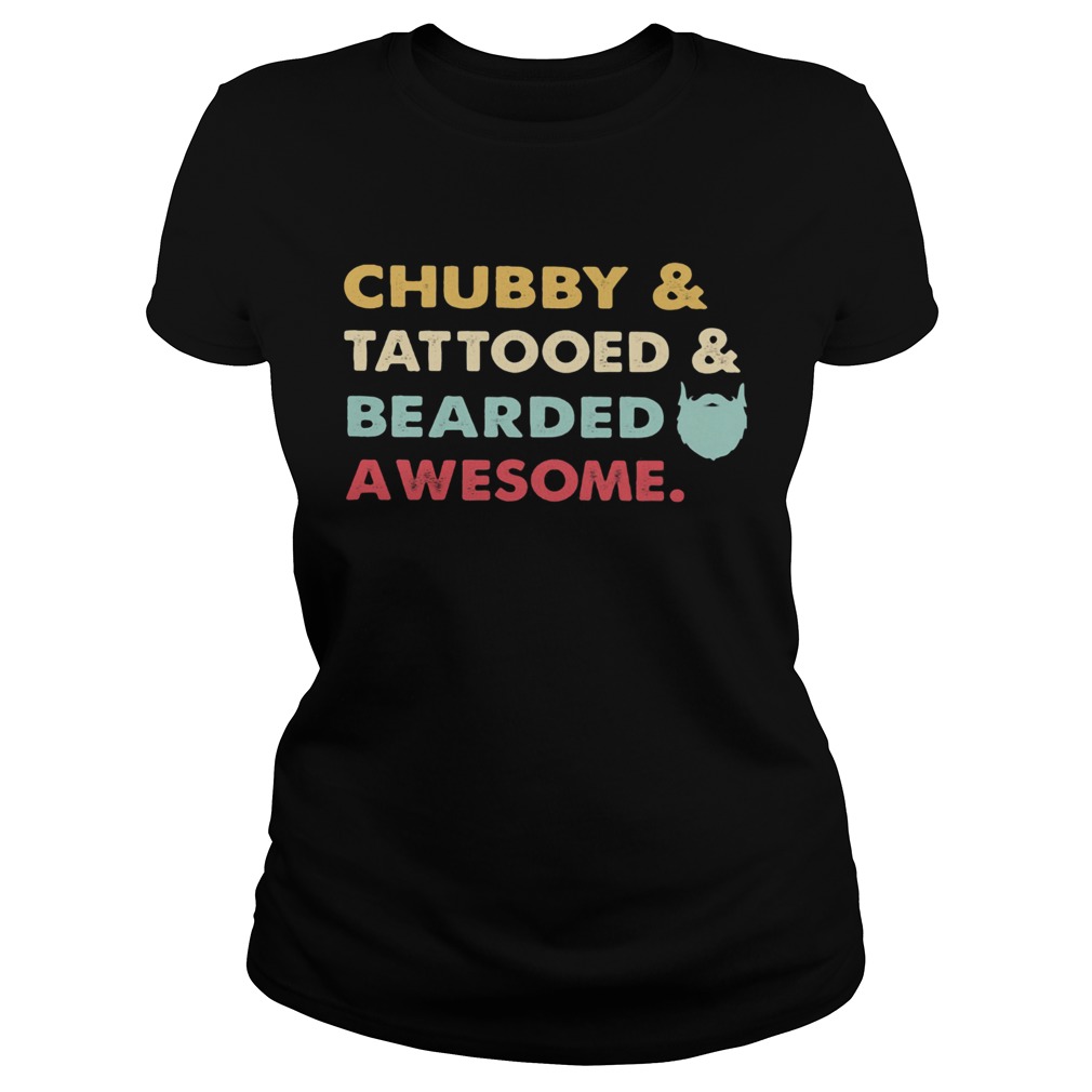 Chubby tattooed and bearded awesome Classic Ladies
