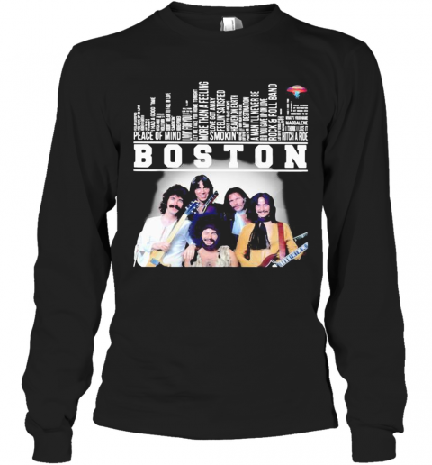 City Boston Band Members T-Shirt Long Sleeved T-shirt 