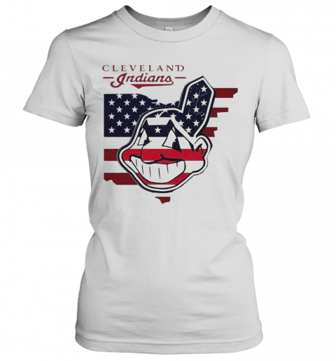 Cleveland Indians American Flag T-Shirt Classic Women's T-shirt