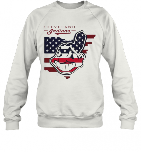 Cleveland Indians American Flag T-Shirt Unisex Sweatshirt
