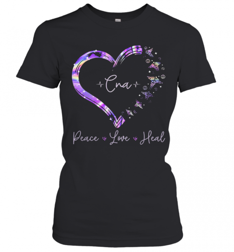 Cna Peace Love Heal Heart T-Shirt Classic Women's T-shirt