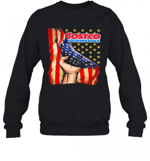Costco Wholesale American Flag Independence Day T-Shirt Unisex Sweatshirt