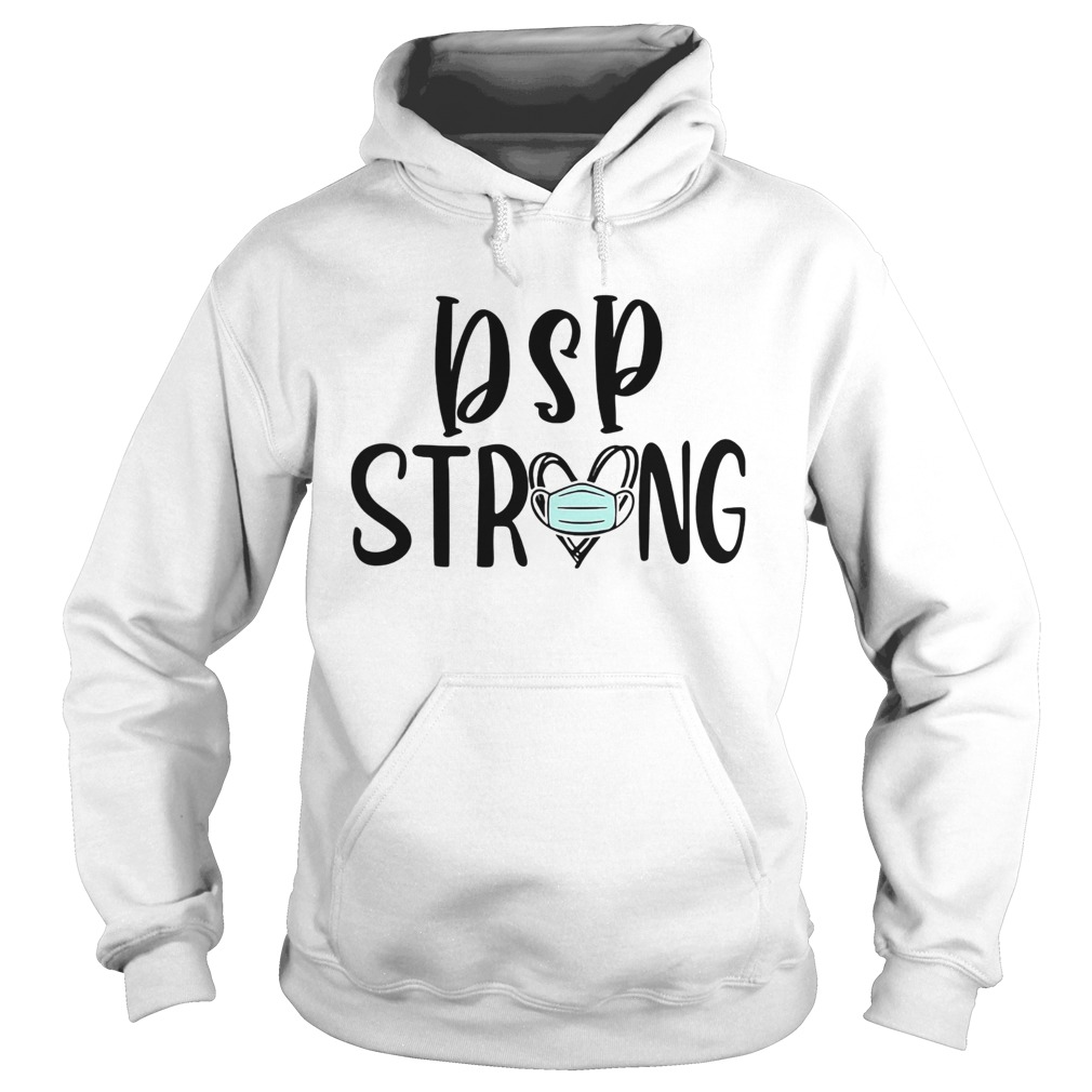 DSP strong mask heart Hoodie