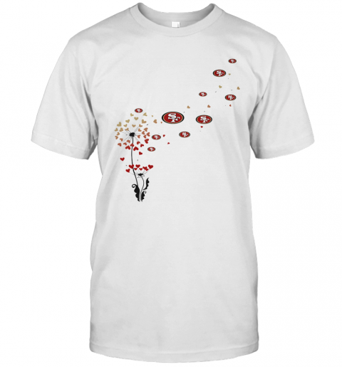 Dandelion Flower San Francisco 49Ers Football T-Shirt