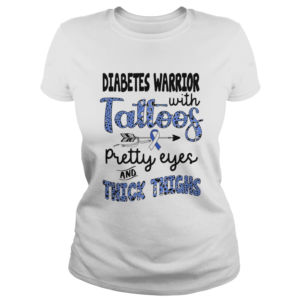 Diabetes warrior with tattoos pretty eyes and thick thighs Classic Ladies