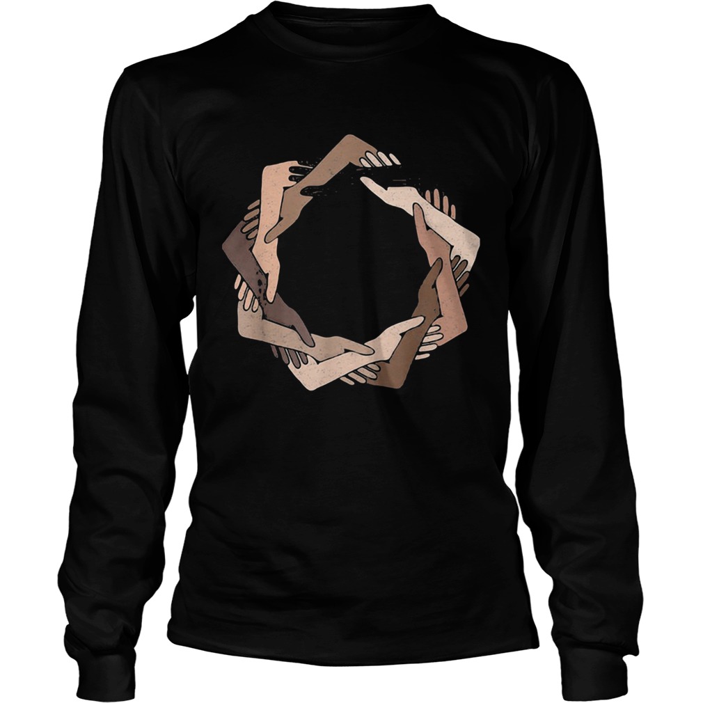 Different skin color hand Long Sleeve