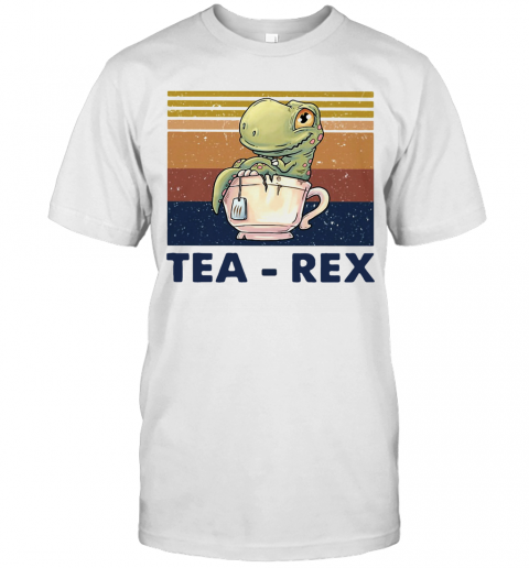 Dinosaurs Tea Rex Vintage Retro T-Shirt