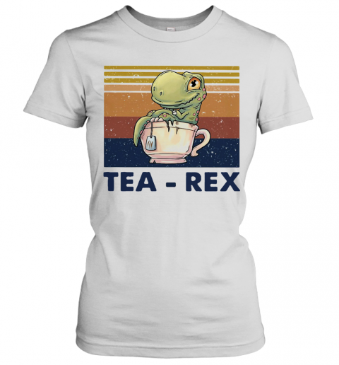 Dinosaurs Tea Rex Vintage Retro T-Shirt Classic Women's T-shirt