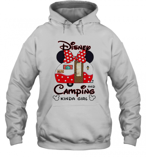 Disney Minnie Mouse And Camping Kinda Girl T-Shirt Unisex Hoodie