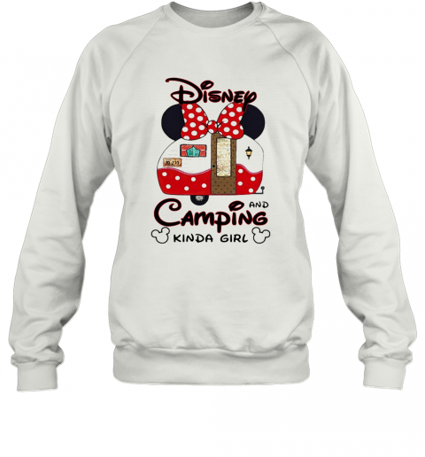 Disney Minnie Mouse And Camping Kinda Girl T-Shirt Unisex Sweatshirt