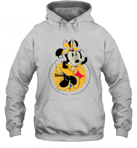 Disney Minnie Mouse Pittsburgh Steelers Football T-Shirt Unisex Hoodie