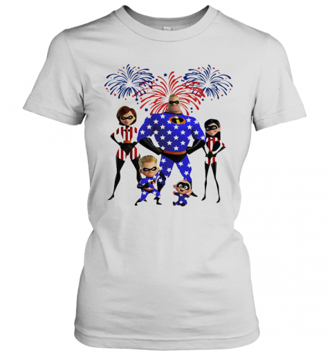 Disney Mr. Incredible Firework America 4Th Of July Independence Day T-Shirt Classic Women's T-shirt