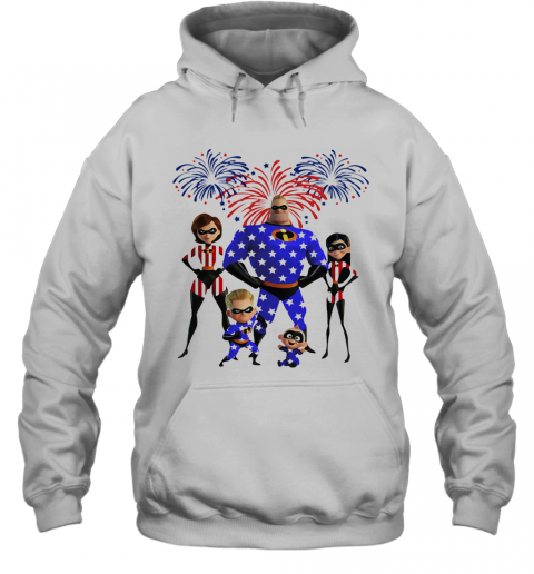 Disney Mr. Incredible Firework America 4Th Of July Independence Day T-Shirt Unisex Hoodie