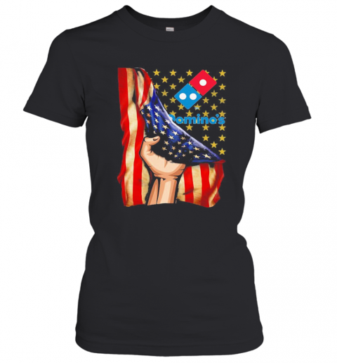 Domino'S American Flag Independence Day T-Shirt Classic Women's T-shirt