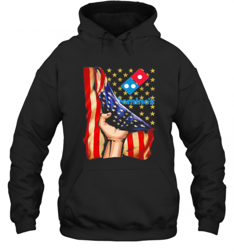 Domino'S American Flag Independence Day T-Shirt Unisex Hoodie