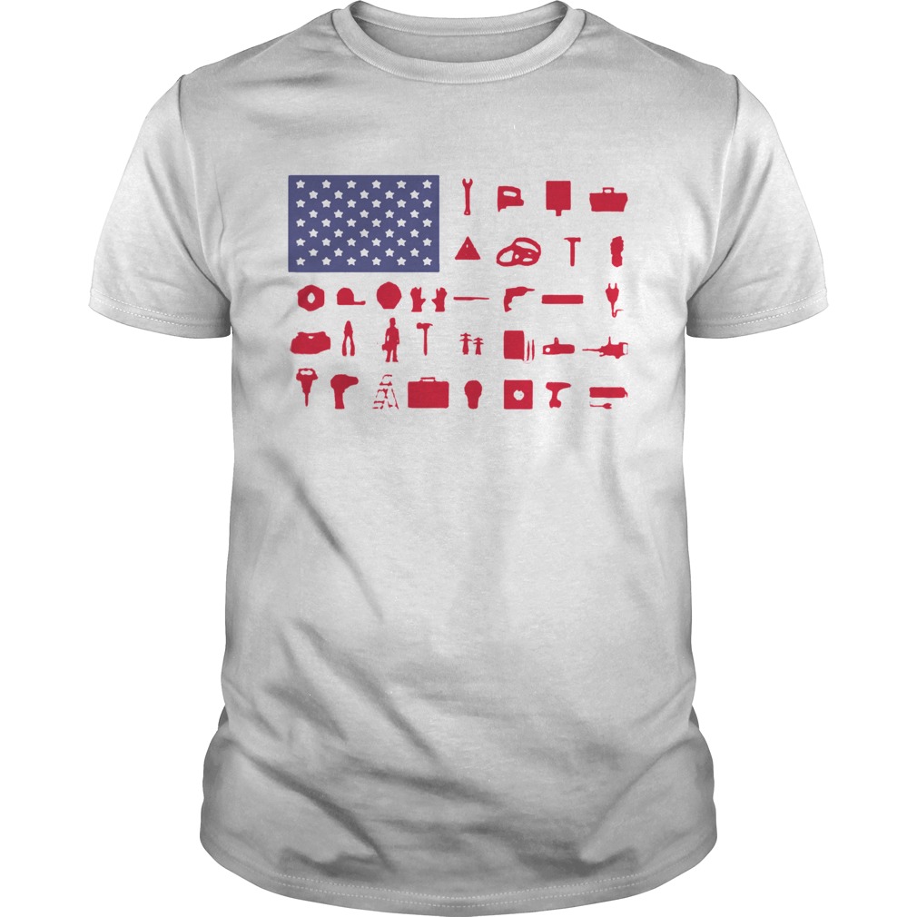 Electrician Independence Day American Flag shirt