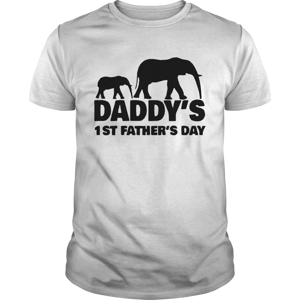 Elephant Father Daddys 1st Fathers Day shirt