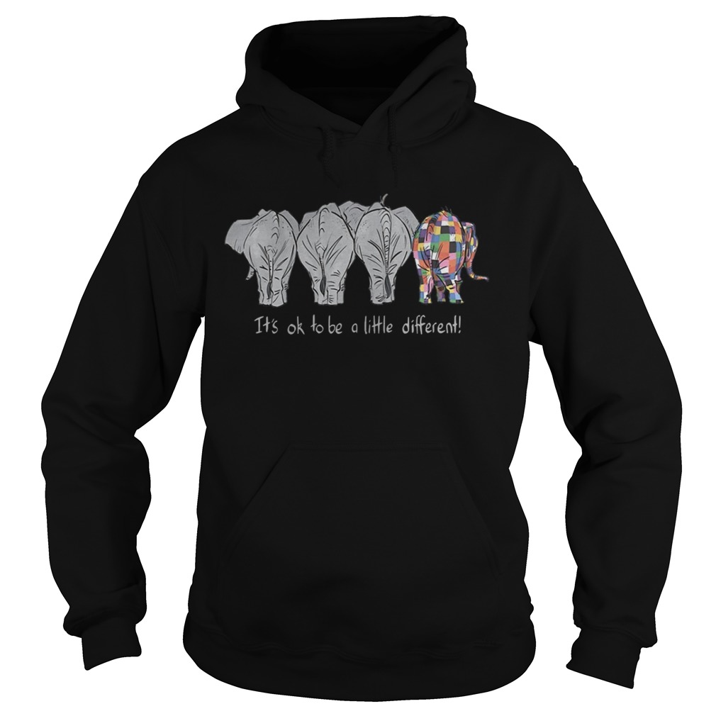 Elephants Its Ok To Be A Little Different Hoodie