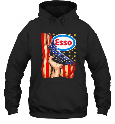 Esso American Flag Independence Day T-Shirt Unisex Hoodie