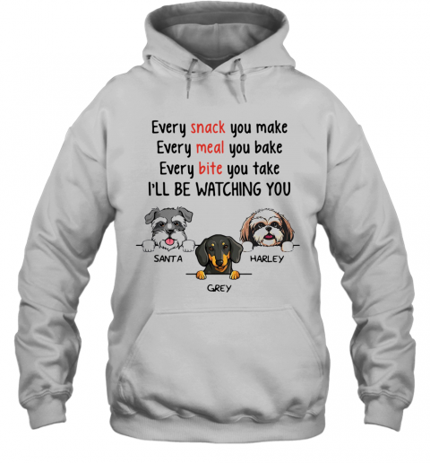 Every Snack You Make I'Ll Be Watching You Santa Grey Harley T-Shirt Unisex Hoodie