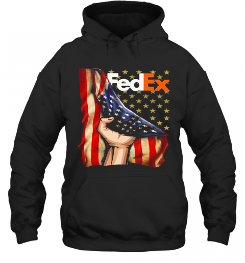 Fedex American Flag Happy Independence Day T-Shirt Unisex Hoodie