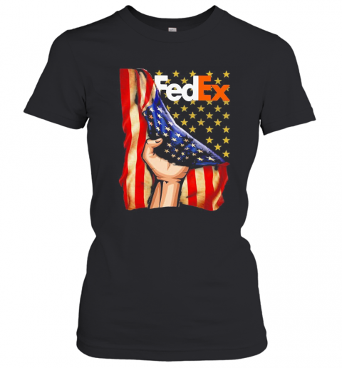 Fedex American Flag Independence Day T-Shirt Classic Women's T-shirt