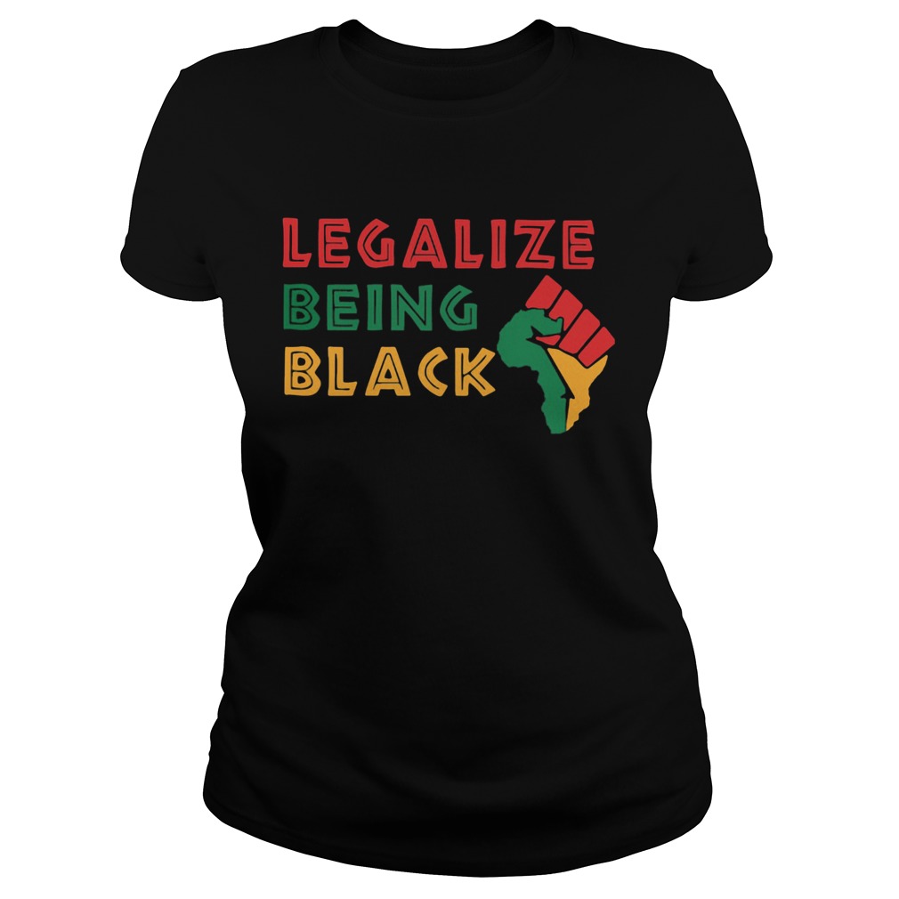 Fist Isolated Legalize Being Black Classic Ladies