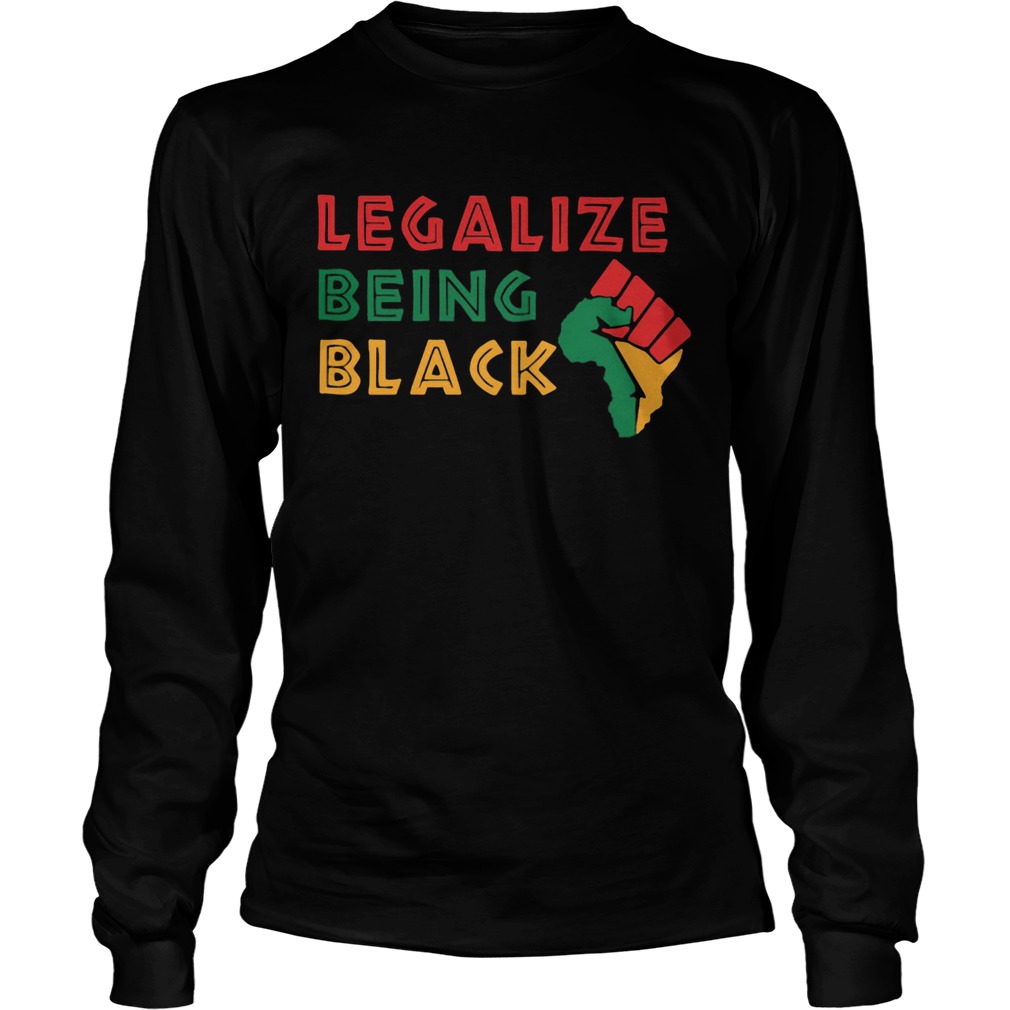 Fist Isolated Legalize Being Black Long Sleeve