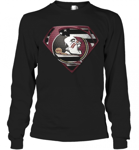 Florida State Seminoles Superman T-Shirt Long Sleeved T-shirt 
