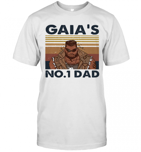 Gaia'S No 1 Dad Vintage Retro T-Shirt