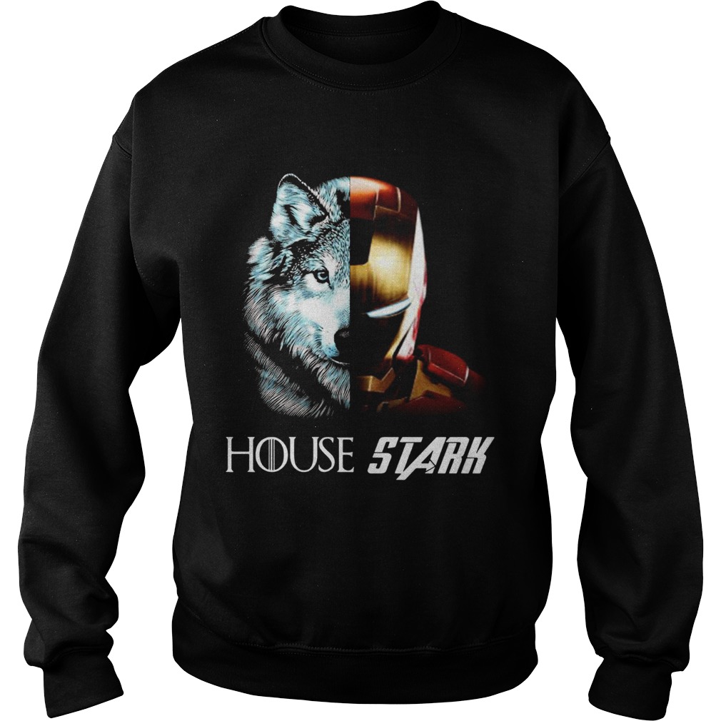 Game of Thrones House Stark Wolf Tony Stark Iron Man Sweatshirt