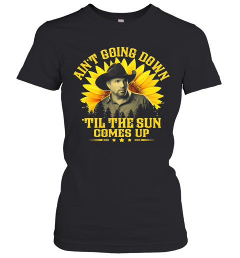 Garth Brooks Ain'T Going Down Til The Sun Comes Up Stars Sunflower T-Shirt Classic Women's T-shirt