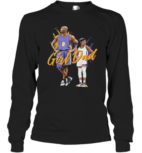 Girl Dad Kobe Gigi Bryant Basketball Legend Dad And Daughter Father'S Day T-Shirt Long Sleeved T-shirt 