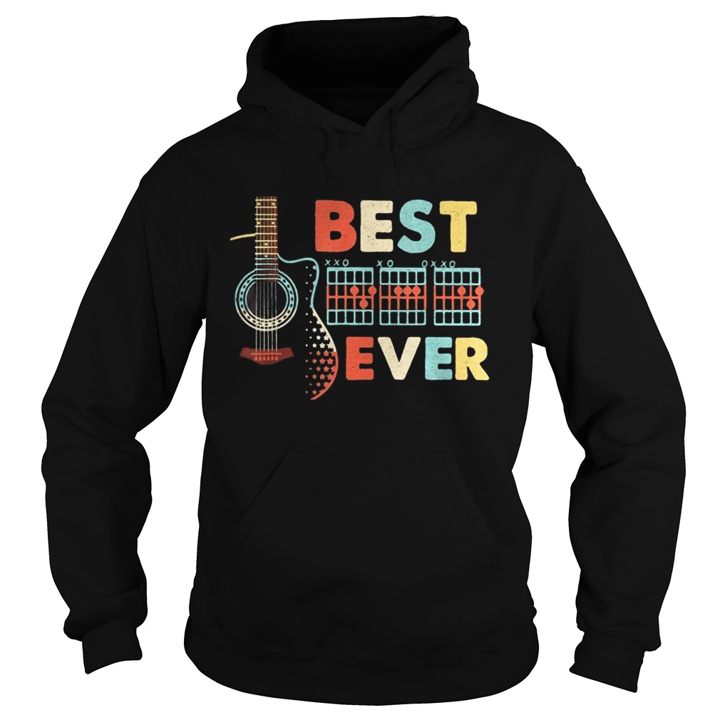 Guitar best dad ever happy fathers day Hoodie