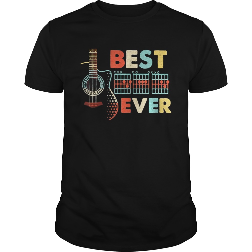 Guitar best dad ever happy fathers day shirt