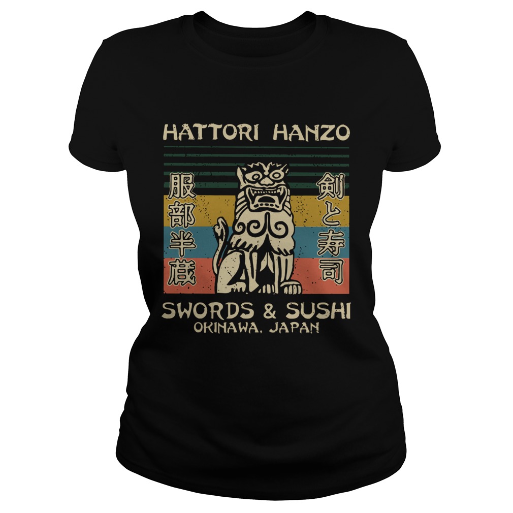 Hattori Hanzo Swords and Sushi Okinawa Japan Vintage Retro Classic Ladies