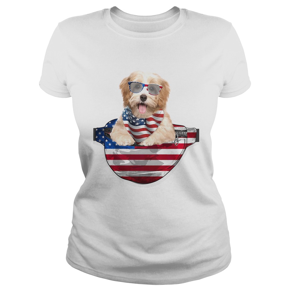 Havanese waist pack american flag independence day Classic Ladies