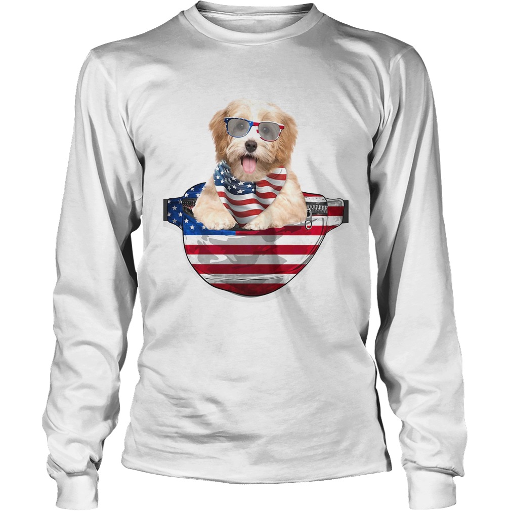 Havanese waist pack american flag independence day Long Sleeve