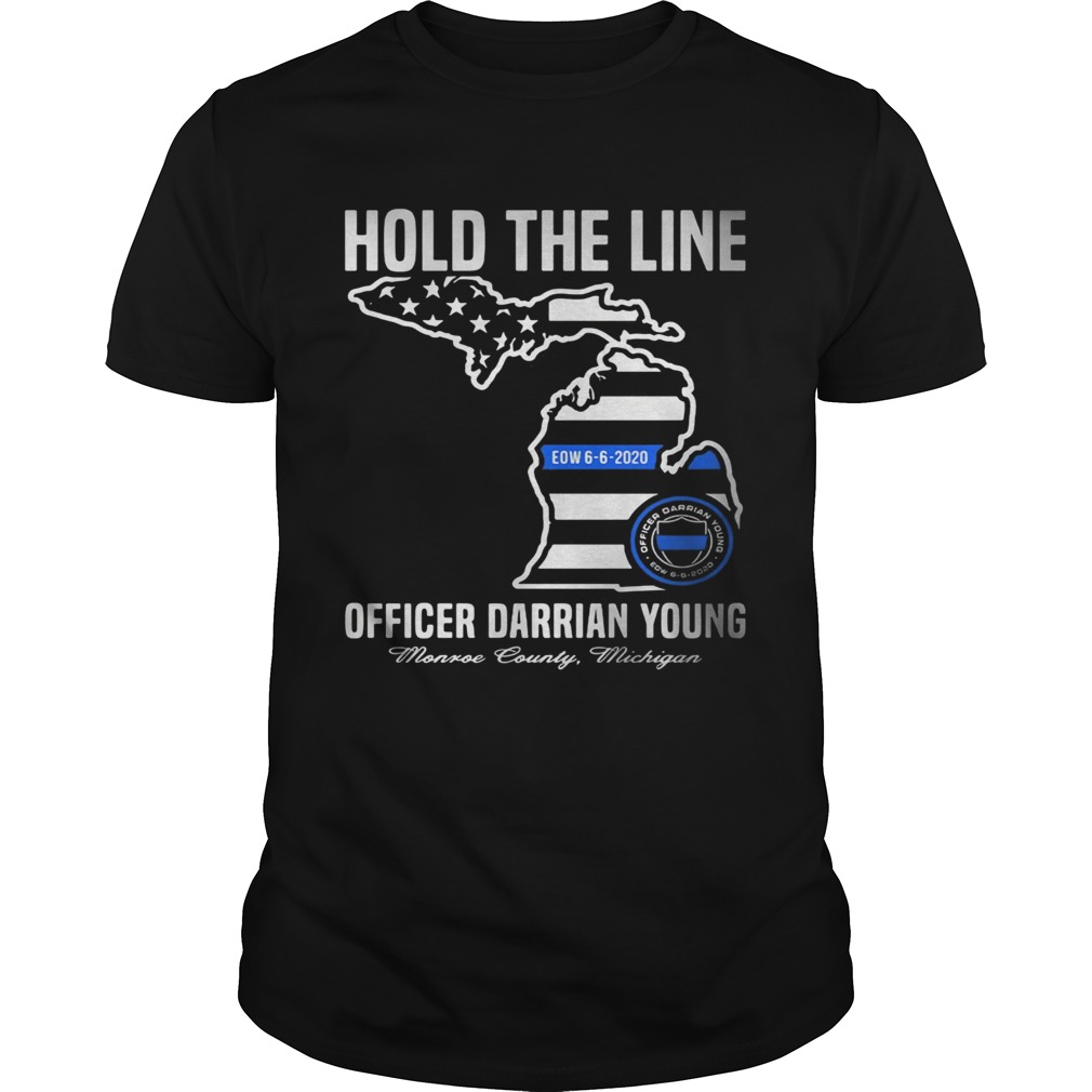 Hold the line officer darrian young shirt