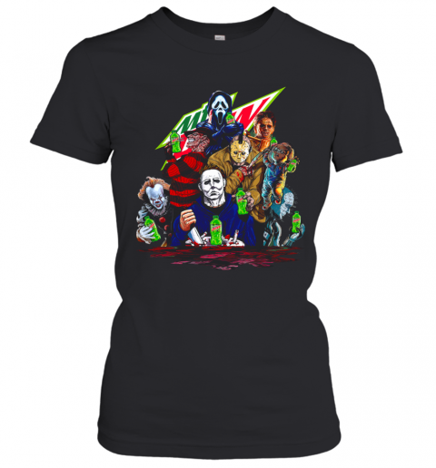 Horror Movies Characters Mountain Dew T-Shirt Classic Women's T-shirt